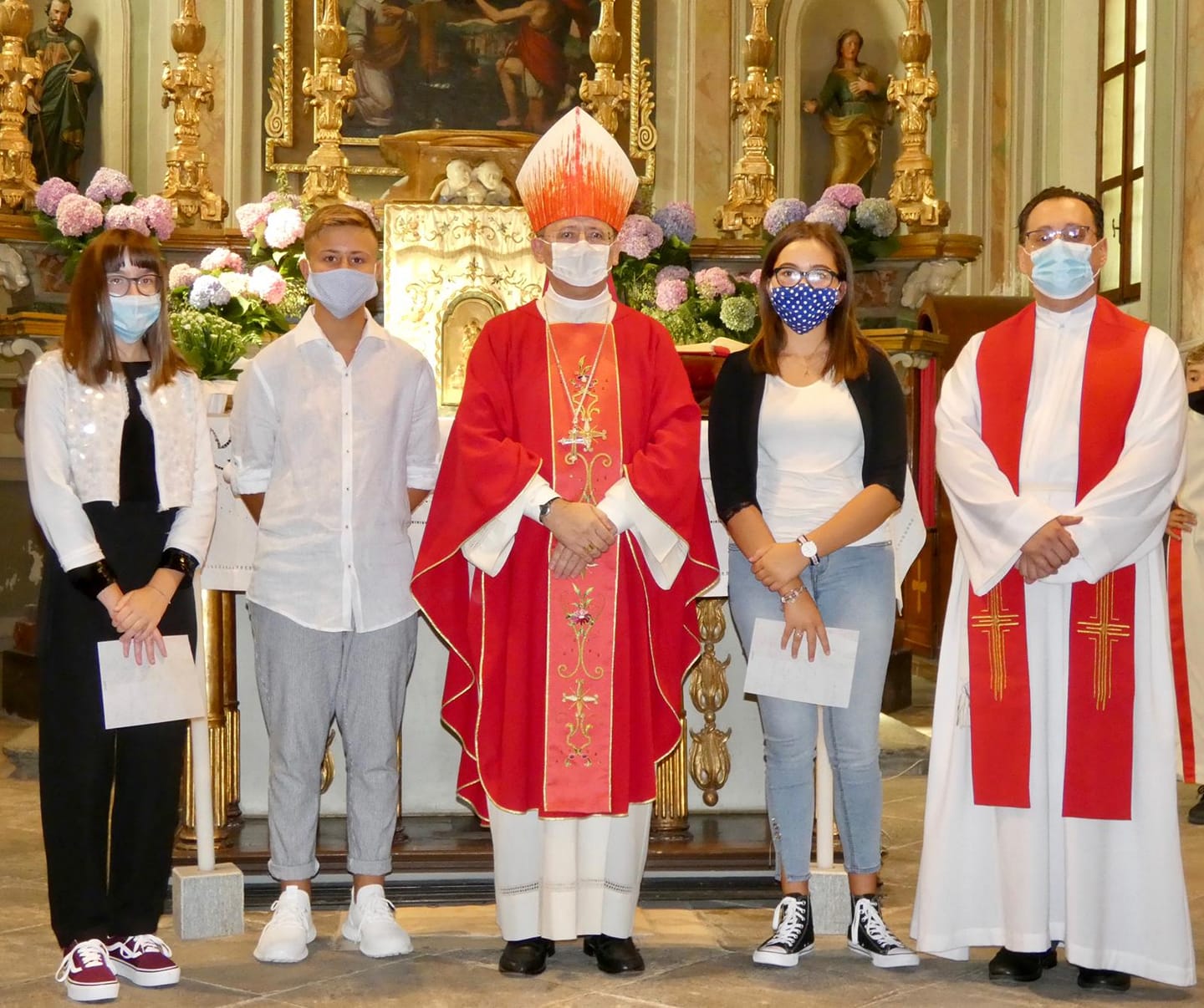 A Ruffia La Prima Cresima Post Lockdown Per Tre Giovani Del Paese Targatocn It