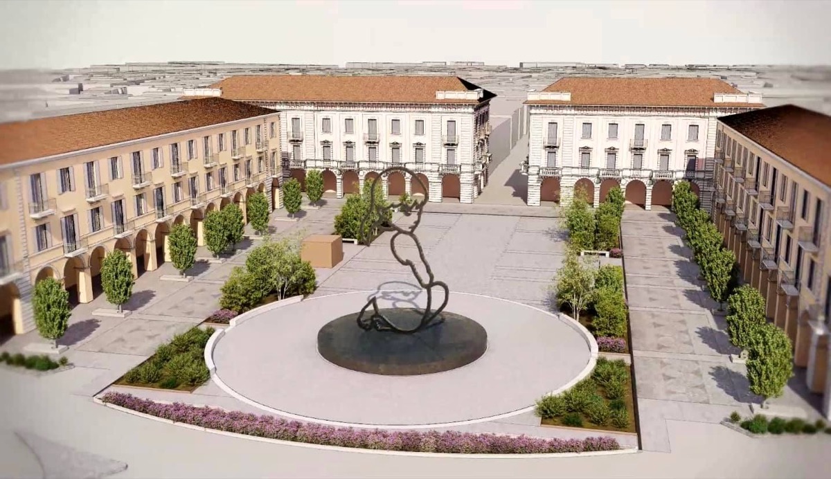 Alba troppo alta la scultura di Berruti in piazza Ferrero Il