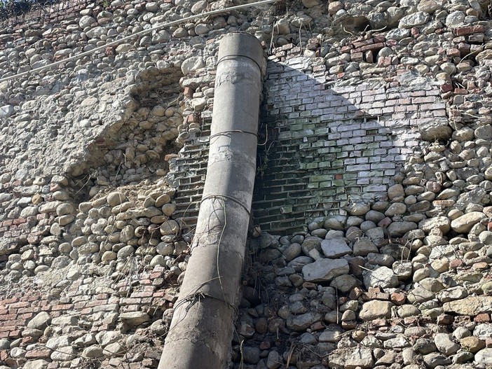 Cedimento ai bastioni di Mondovì Piazza, chiuso a tempo indeterminato un tratto di Marchese d'Ormea