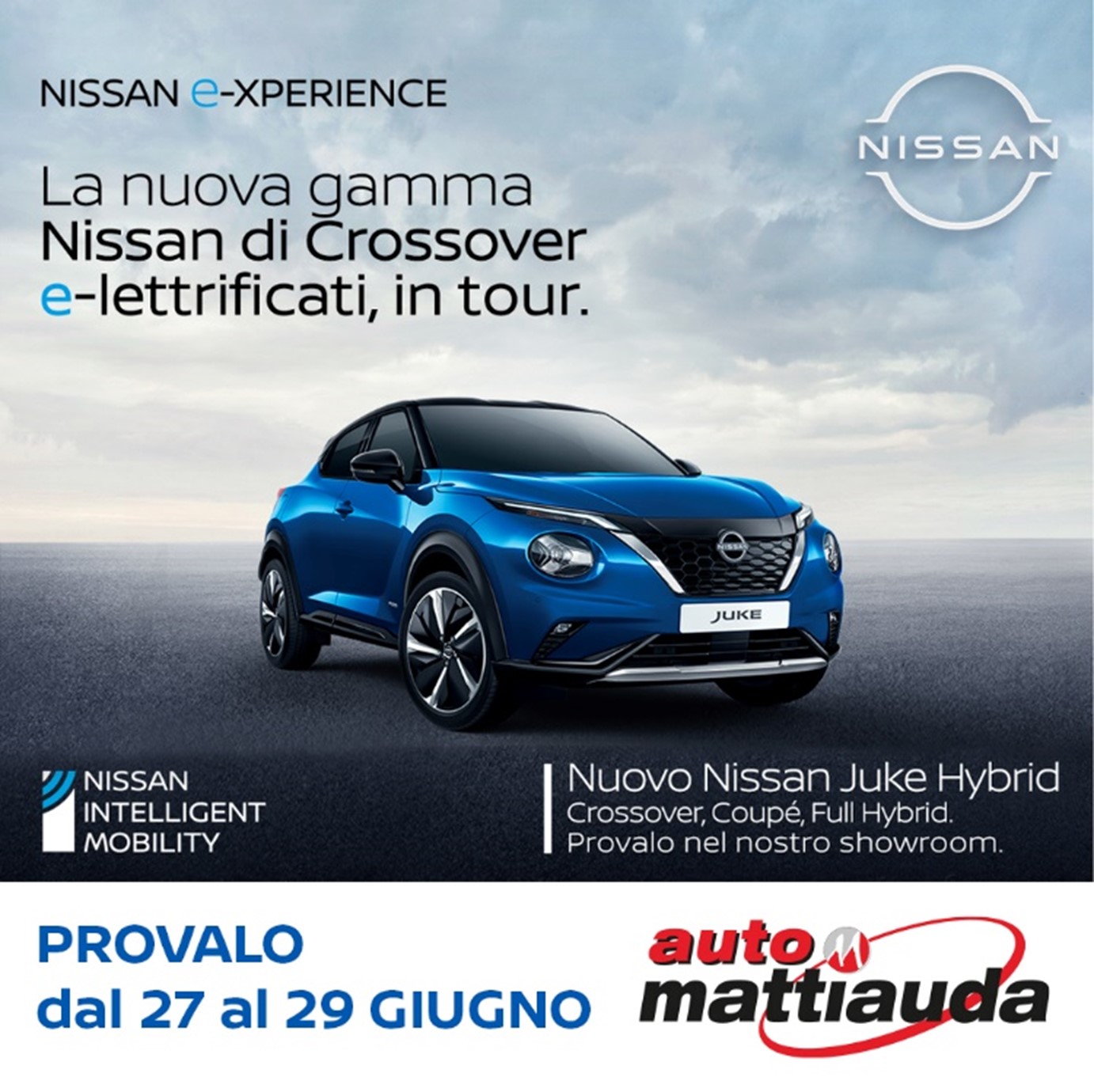 Nissan JUKE Hybrid arriva a CUNEO nello showroom di AUTOMATTIAUDA 