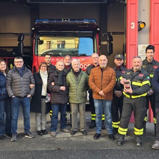 La consegna della termocamera ai Vigili del Fuoco volontari di Bra