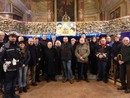 In foto alcuni momenti dell’inaugurazione del presepe della Croce, a Bra