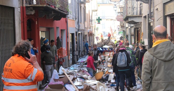 Via Vittorio Emanuele II il 3 ottobre 2020