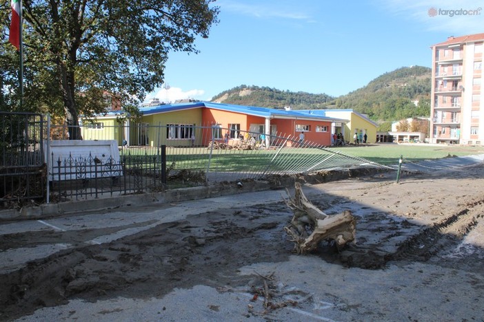 L'attuale materna colpita dall'alluvione lo scorso ottobre