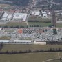 Il cimitero urbano di Mondovì visto dall'alto