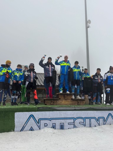 Le foto delle premiazioni dello Slalom del Trofeo Peira Impianti ad Artesina (per gentile concessione del Mondolè Ski Team Artesina)