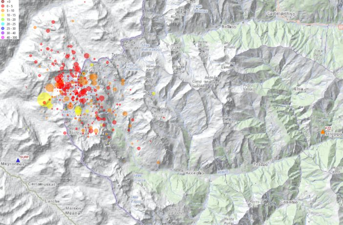 Da inizio dicembre 39 le scosse di terremoto nella zona montana al confine tra Italia e Francia