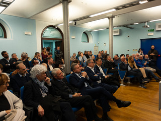 Nelle foto alcuni momenti della presentazione avvenuta ieri sera presso la sede dell'associazione di categoria provinciale