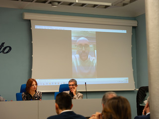 Nelle foto alcuni momenti della presentazione avvenuta ieri sera presso la sede dell'associazione di categoria provinciale