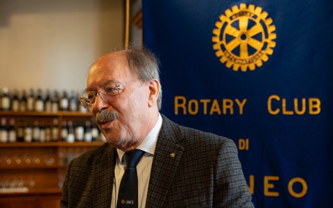 Il dottor Luigi Fontana, presidente del Rotary cuneese