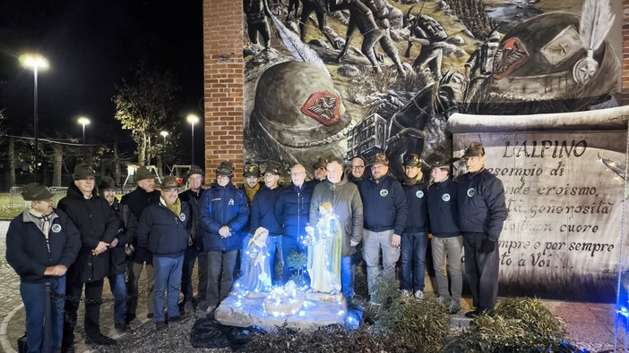 A Margarita arriva il Natale con l’accensione del presepe in compagnia del gruppo Alpini