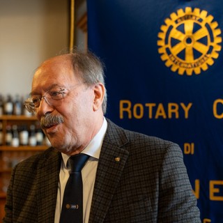 Il dottor Luigi Fontana, presidente del Rotary cuneese