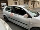 Una delle auto vandalizzate in centro a Cuneo lo scorso febbraio