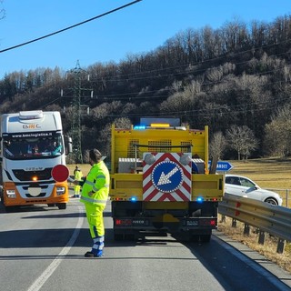 Rallentamenti sulla Statale 21 per un incidente tra Borgo e Gaiola