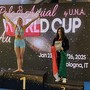 Le atlete della Airmony Asd in gara alla Pole&amp;Aerial WorldCup disputata a Bologna