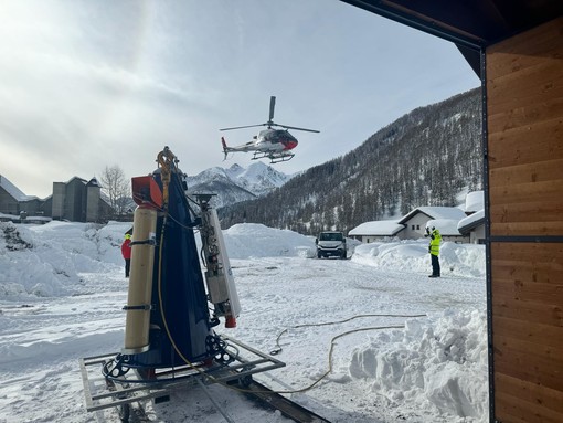 Argentera, riuscito il distaccamento artificiale delle valanghe [Foto]