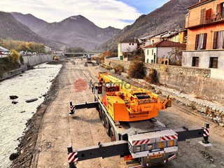 In corso la rimozione della passerella Bailey