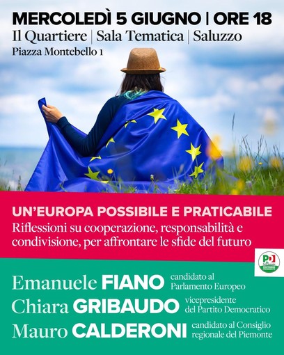 A Saluzzo l'incontro &quot;Un'Europa possibile e praticabile&quot;
