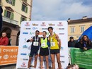 Ayyoub El Bir, Gianluca Ferrato, Elia Mattio podio maschile della Mezza Maratona del Marchesato di SAluzzo