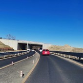 La bretella appena realizzata alla connessione tra la tangenziale e la futura autostrada