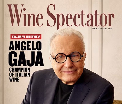 La copertina di &quot;Wine Spectator&quot; di aprile 2024