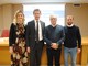 Due momenti dall'incontro del 6 febbraio scorso presso l'ACA. In foto Elena Giachino della Segreteria Generale ACA, il direttore ACA Fabrizio Pace e, per Fondazione Carolina, il presidente Paolo Picchio e il formatore Paolo Bossi