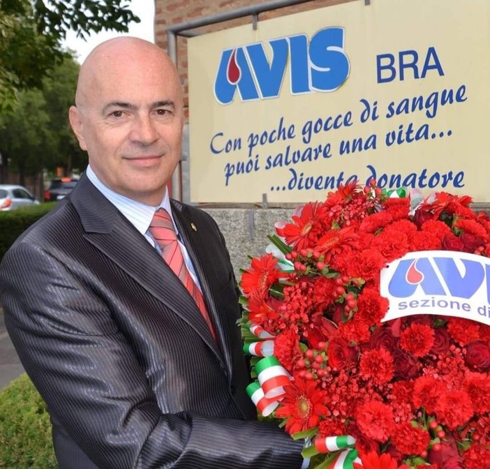 Armando Verrua, presidente del gruppo Avis di Bra