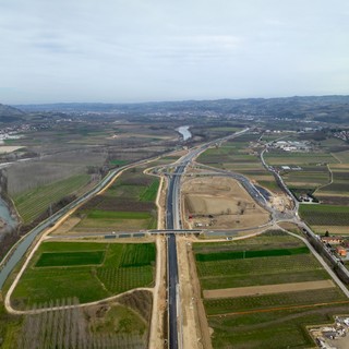 Il casello di Verduno dell'autostrada Asti-Cuneo