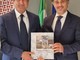 Il sindaco di Savigliano Portera con l'ambasciatore italiano presso Monaco Alaimo