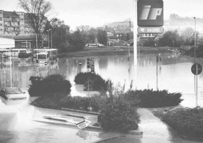 Immagine di archivio dell'alluvione del 1994