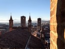 Una veduta dei tetti di Alba dal campanile del Museo Diocesano