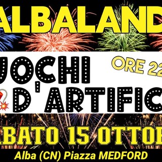 C'è attesa per i fuochi d'artificio di Albaland in programma sabato 15 ottobre
