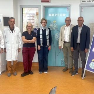 L'inaugurazione del nuovo spazio realizzato in ospedale