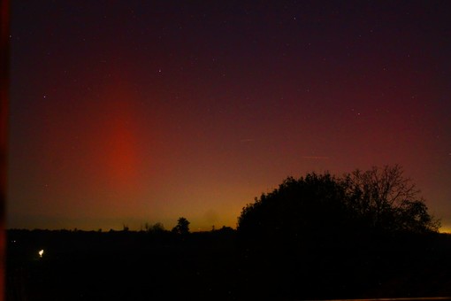 L'aurora boreale vista da Savigliano (Foto: Roberto Bonamico)