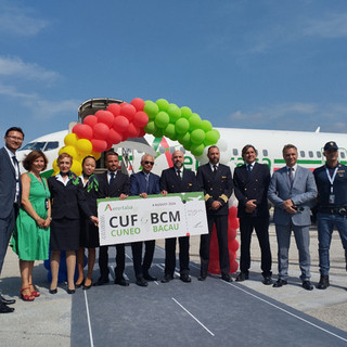 Inaugurato il volo Cuneo-Bacau di Aeroitalia:  partenze per la Romania due volte a settimana