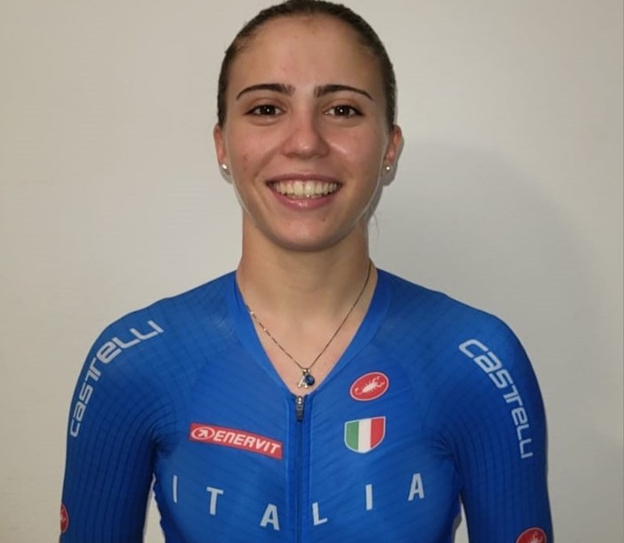 La junior Arianna Giordani del Racconigi Cycling Team in missione iridata in Cina