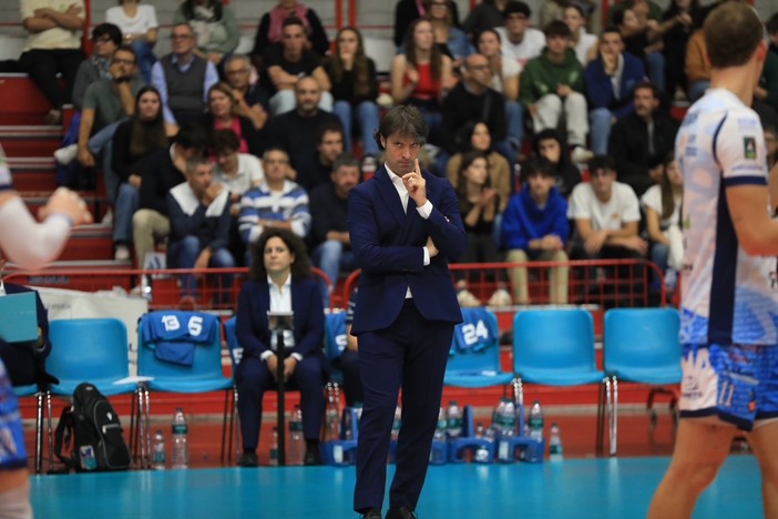 Matteo Battocchio durante la partita vinta a Brescia (Foto: Margherita Leone)