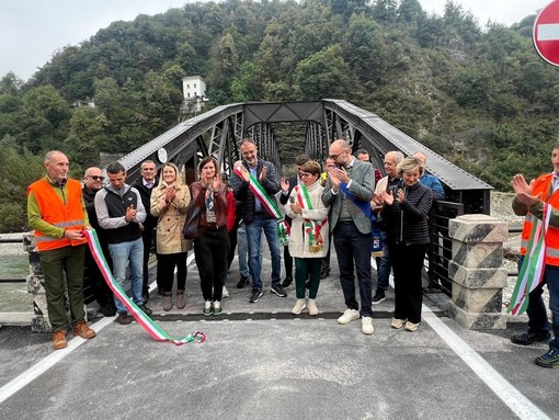 Stamattina la riapertura del ponte alla presenza di autorità, progettisti e ditte impegnate nei lavori