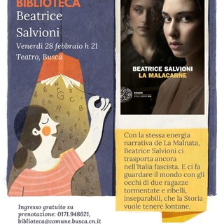 Busca, la scrittrice Beatrice Salvioni parla del suo romanzo &quot;La Malacarne&quot;