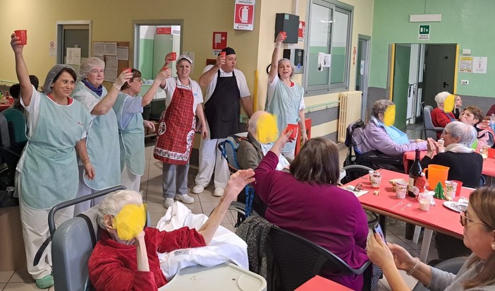 Il pranzo di Natale 2024 della casa di riposo di Bagnolo