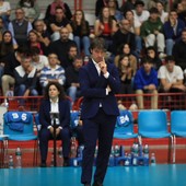 Matteo Battocchio durante la partita vinta a Brescia (Foto: Margherita Leone)