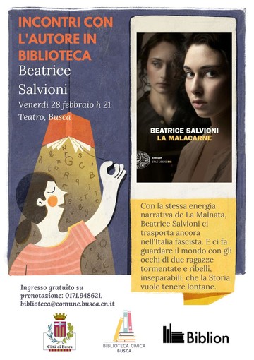 Busca, la scrittrice Beatrice Salvioni parla del suo romanzo &quot;La Malacarne&quot;