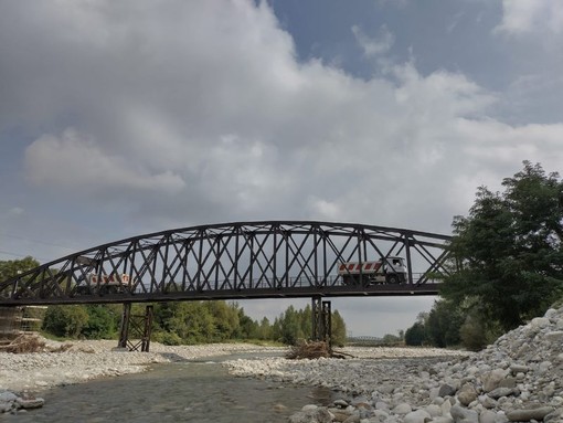 Le prove di carico sul ponte &quot;del Ciadel&quot;