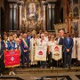 In foto alcuni rappresentanti delle associazioni cittadine presenti alla festa patronale di Bra (foto Maurizio Mangino)