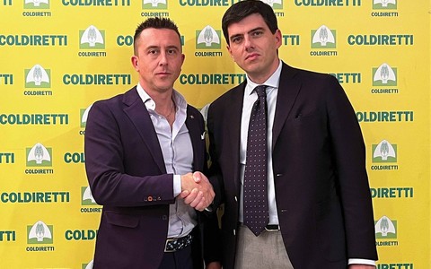 Il presidente Enrico Nada con il nuovo direttore di Coldiretti Cuneo Francesco Goffredo