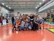 Cuneo Volley in festa dopo la vittoria per 3-1 sul campo di Porto Viro