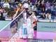 Anna Dodson in azione nel match contro Milano