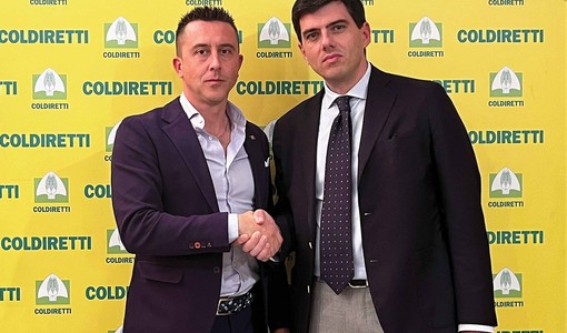 Il presidente Enrico Nada con il nuovo direttore di Coldiretti Cuneo Francesco Goffredo