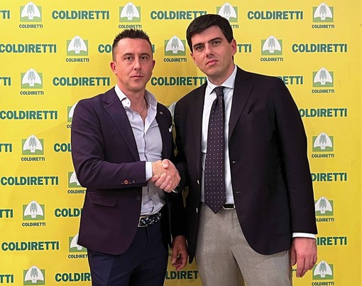 Il presidente Enrico Nada con il nuovo direttore di Coldiretti Cuneo Francesco Goffredo