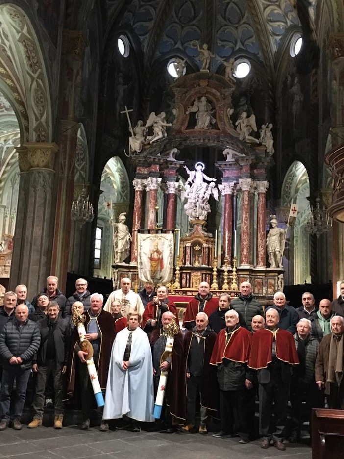 Saluzzo, la cerimonia della Confraternita di sant'Eligio in duomo